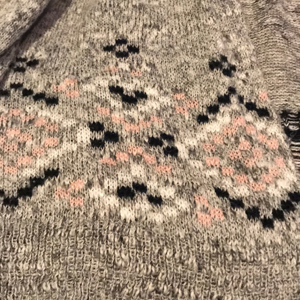 Grey Patterned Cardigan - Picture 4 of 4